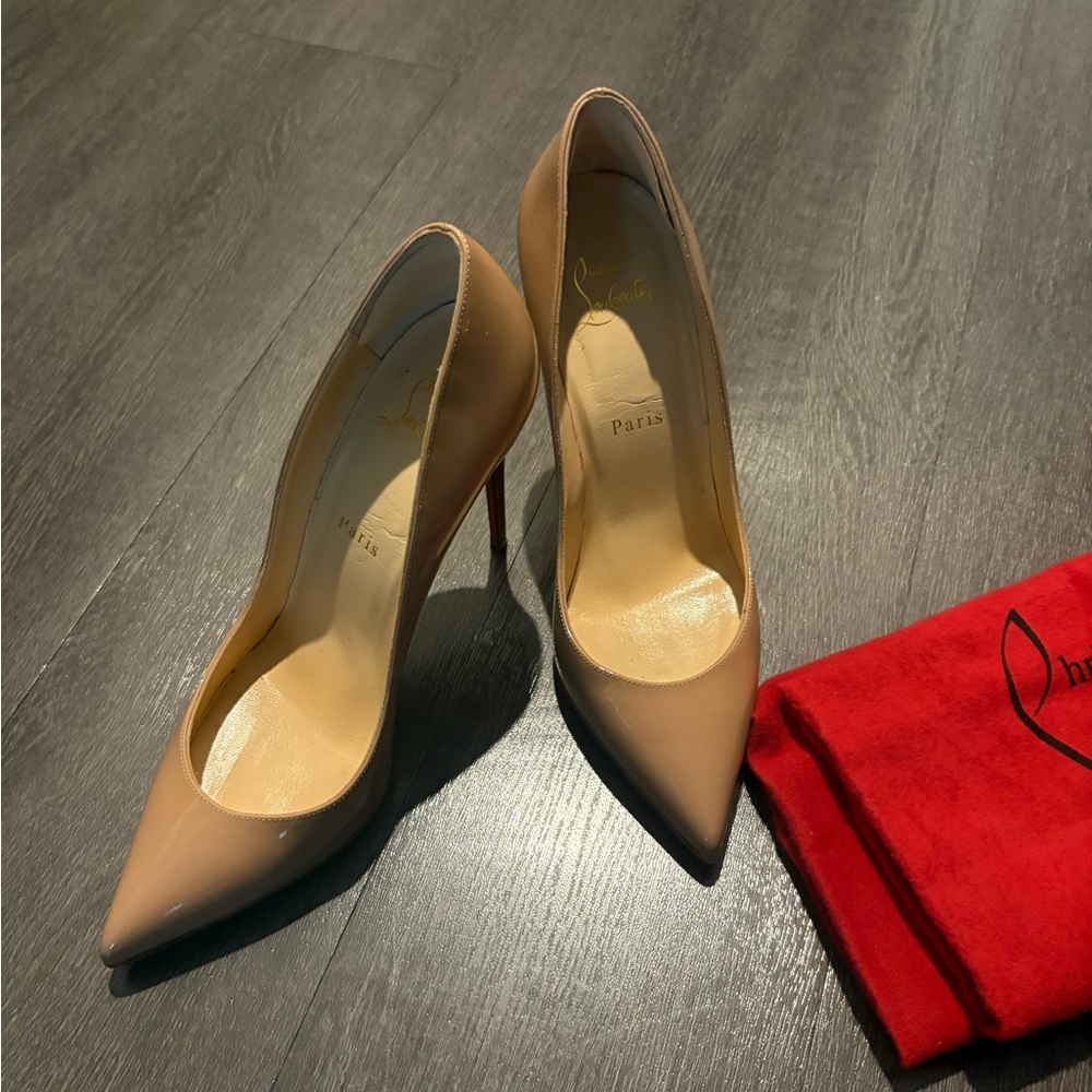 Christian Louboutin Pigalle Nude 100mm Heel | 💯 Authentic | Excellent Condition
